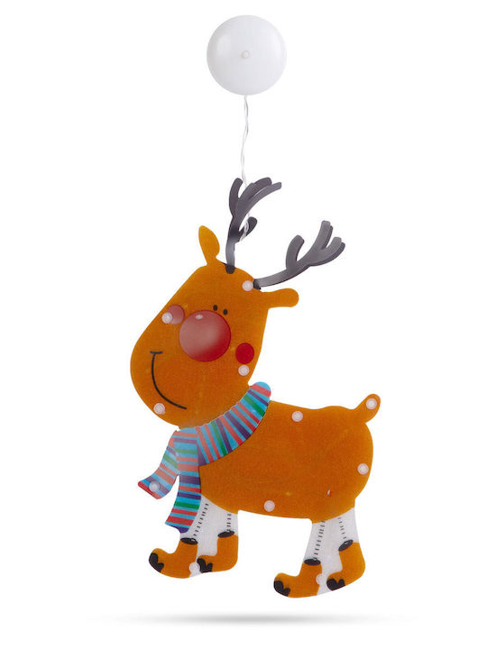 Led Pvc Window Decoration Reindeer 28 X 17 Cm 3 X Aaa