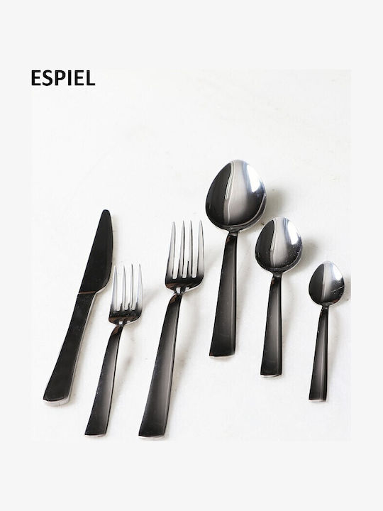Espiel Sirius Καφέ/Τσαγιού Ανοξείδωτα Ασημί 12.5cm CUT1007K12 12τμχ
