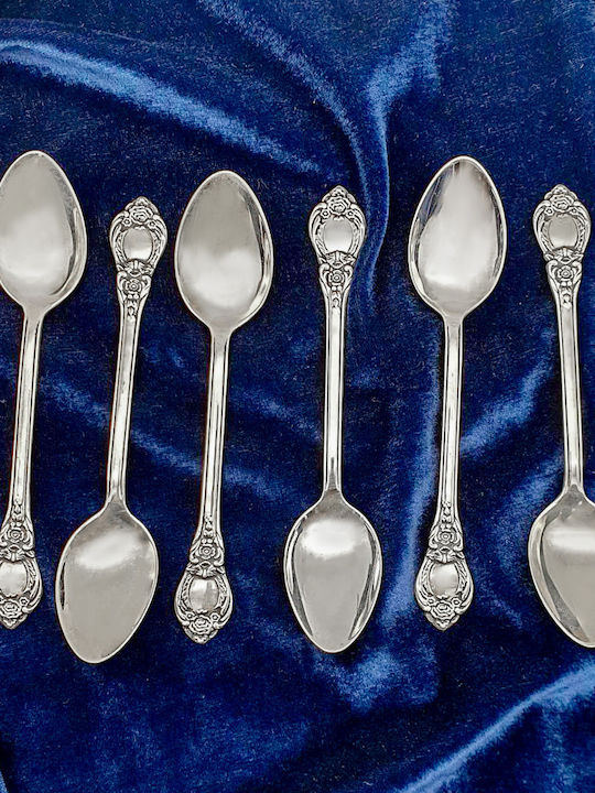 Savvas Design Löffelset Abendessen Edelstahl Silber 15cm 12Stück