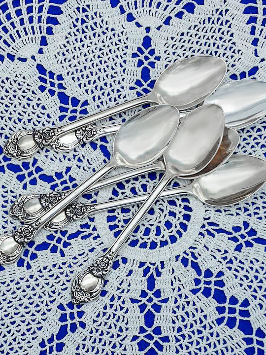 Savvas Design Löffelset Abendessen Edelstahl Silber 15cm 12Stück