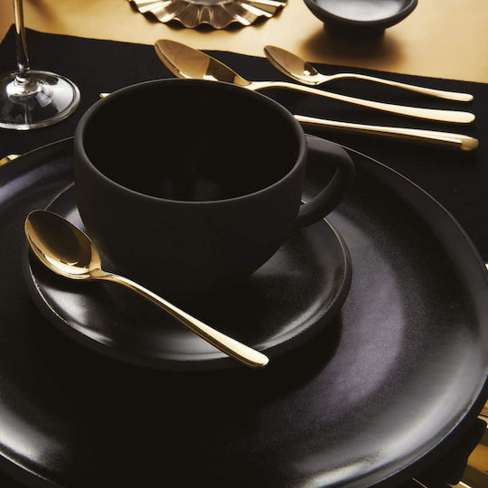 Sambonet Set Linguri Cafea / Ceai Metalice Aurii 12cm 6 Bucăți