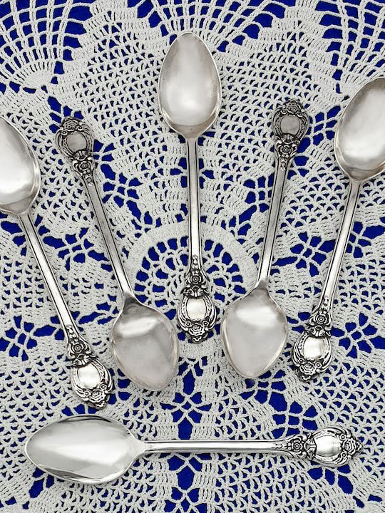 Savvas Design Löffelset Abendessen Edelstahl Silber 15cm 12Stück