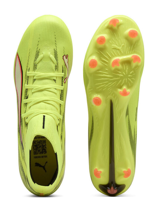 PUMA Ultra 6 Match+ Football Shoes with Cleats Yellow