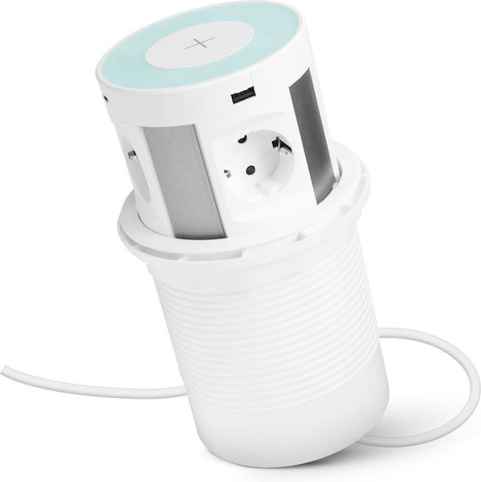 Delight Πολύπριζο 4 Θέσεων με 2 USB-A, USB-C και Καλώδιο 1.5m