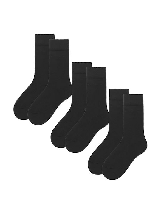 Pesail Ανδρικές Κάλτσες Μαύρο 3Pack