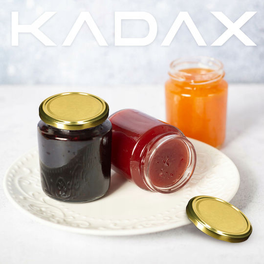 Kadax Kadax Schraubdeckel für Einmachgläser Fi63 100 Stück 4 Clips