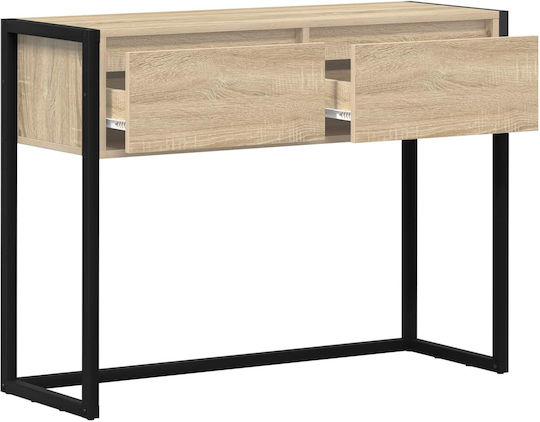 Wooden Console Table Coffee L100xW36xH75cm