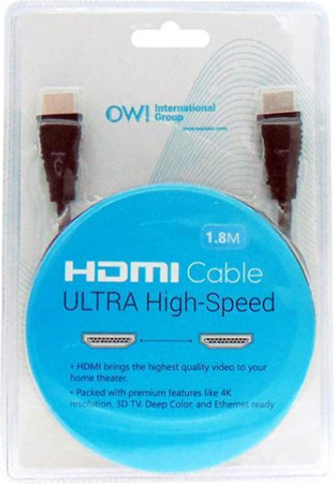 HDMI 1.4 High Speed 1080p 120Hz Cable HDMI Male - HDMI Male 1.8m 5 Pieces Black