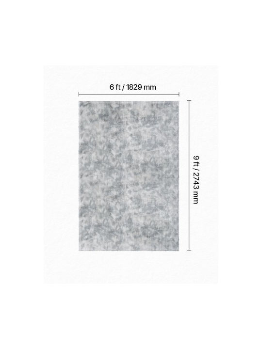 Vevor Rug Rectangular Furry Light Grey Tie-dye