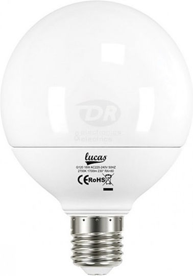 Lucas LED Bulb 18W for Socket E27 and Shape G120 Warm White 1700lm