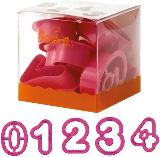 Set 9 Plastic Numeric Cutters 5.2 Cm