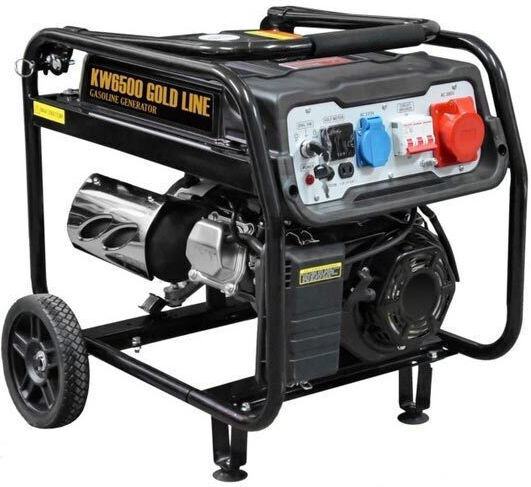 Kraftwele Three-phase Generator Gasoline Four-stroke with Handle and Maximum Power 6.8kVA