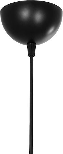 GloboStar Κρεμαστό Φωτιστικό Μαύρο με Ντουί E27 17x17x23εκ.