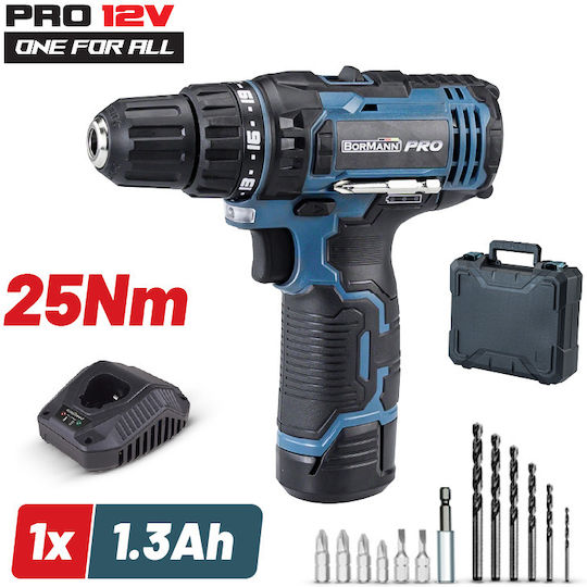 Bormann Pro BBP2100 Δραπανοκατσάβιδο Μπαταρίας 12V 1x1.3Ah