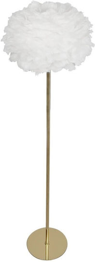 GloboStar Floor Lamp H150xW40cm. with Socket for Bulb E27 Beige