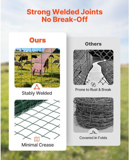 Vevor Wire Fencing Galvanized Green