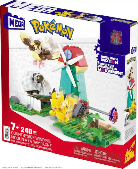 Pokemon Cuburi De Construit Windmill Pentru 7+ Ani 240 Bucăți