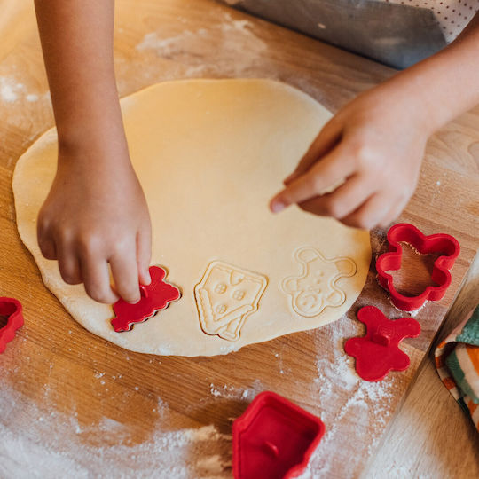 Legami Коледни Формички За Рязане На Бисквити Legami Cookie Cutters Stamps Комплект 5 Различни Дизайна Ccc0001