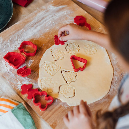 Legami Коледни Формички За Рязане На Бисквити Legami Cookie Cutters Stamps Комплект 5 Различни Дизайна Ccc0001