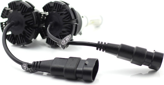 Set 1 9006 Hb4 Led 12-24v 4000 Lm Alb Super Carguard