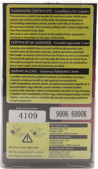 Bec Xenon 9006-6k Carguard