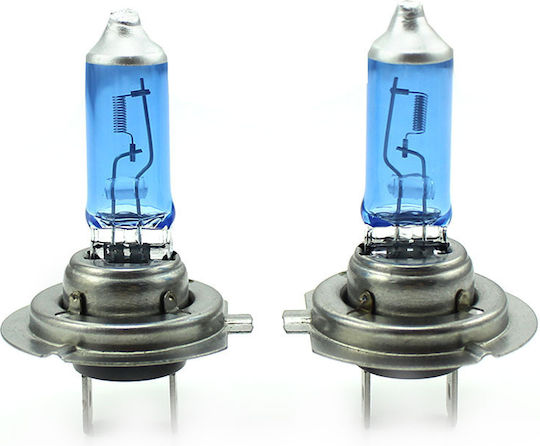 Set 1 Set 2 Halogen H7 Bulbs 100w +130% Intensity Long Life Carguard