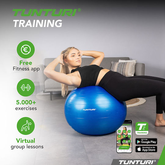 Tunturi Ball Pilates 55cm in Blau Farbe