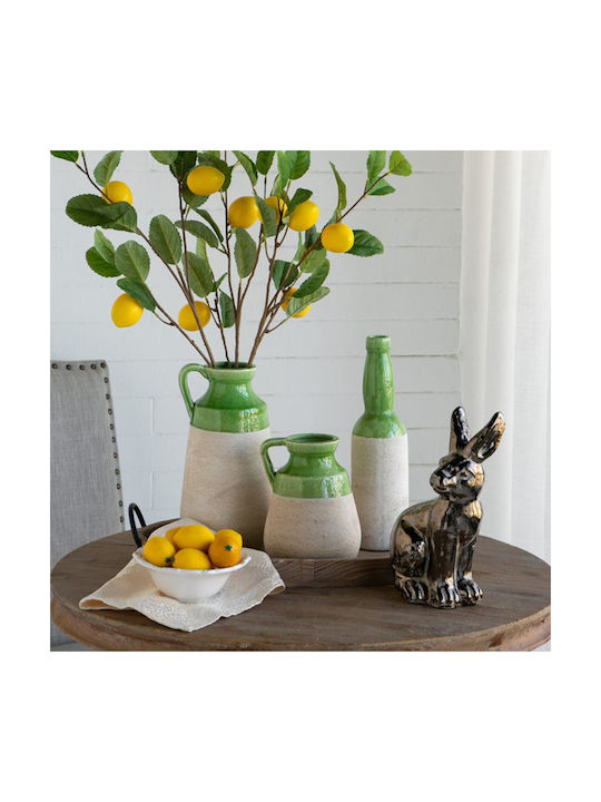 Artekko Vază Decorativă Ceramică Candia Verde 9.5x9.5x35cm 1buc
