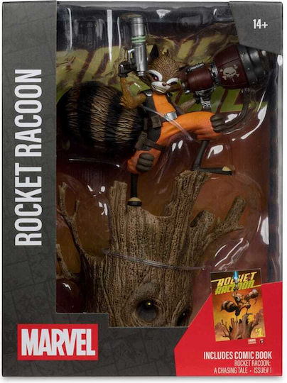 Marvel Collection Rocket Racoon Rocket Racoon A Chasing Tale #1 By Todd Mcfarlane 1/6 Figure Statue 18cm