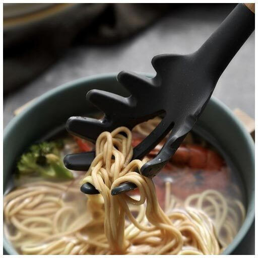 Ruhhy Silicone Cooking Utensil Set with Base Black 12pcs