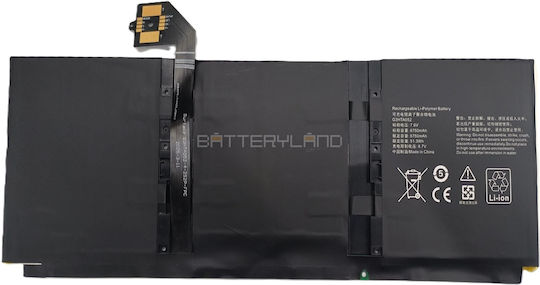 G3hta052h Laptop Battery Microsoft 4 Cells 7.6v 51wh