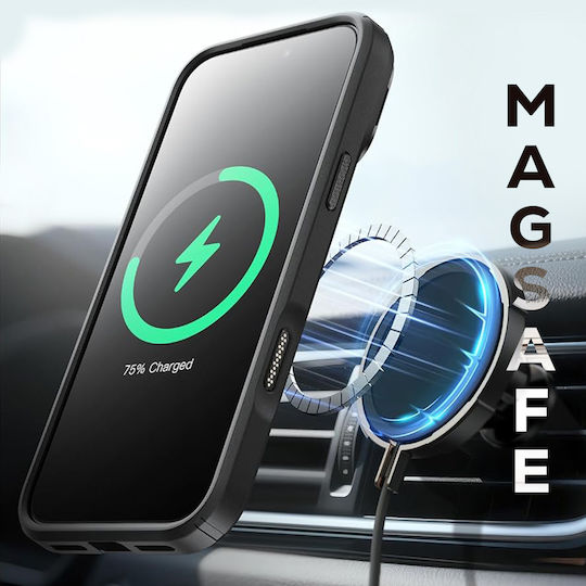 Supcase Husa Magsafe Iphone 17 Pro Max Unicorn Beetle Mag Series Kickstand Neagră