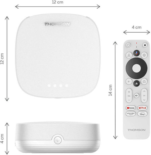 Thomson TV Box Box Plus 270 (4K) 4K UHD 3GB RAM and 32GB Storage Space with Operating System Android