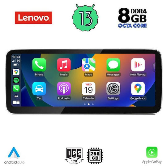 Lenovo Car Audio System for Audi A4 2009-2016 (Bluetooth/USB/WiFi/GPS/Apple-Carplay/Android-Auto) with Touch Screen 10.33"
