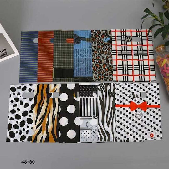 Tradesor Geschenkverpackung Kunststofftasche für Geschenk 48x60cm 12 Stück (Verschiedene Designs oder Farben)
