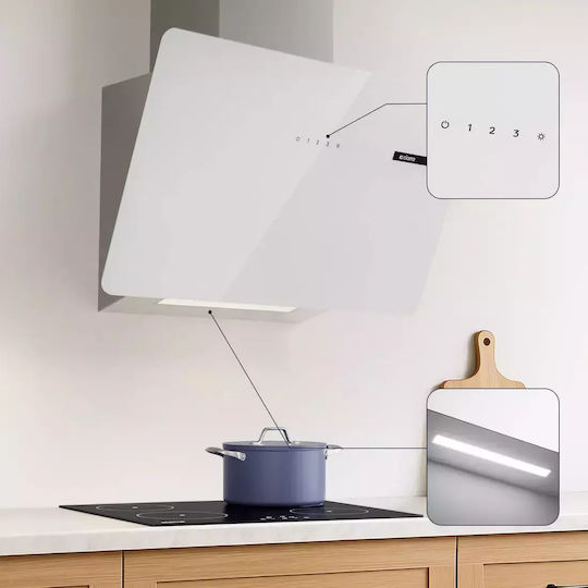 Ciarra Kamin-Dunstabzug Umluft 60cm Weiß