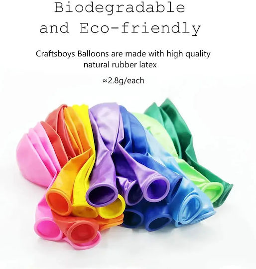 Композиция с 60 Балони Латекс Многоцветни Craftsboys 30бр
