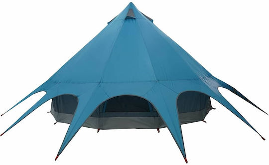 vidaXL Campingzelt Teepee Blau 600x415x247cm