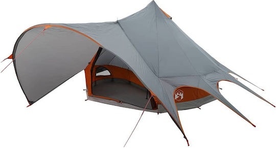 vidaXL Campingzelt Teepee Grau 312x600x197cm
