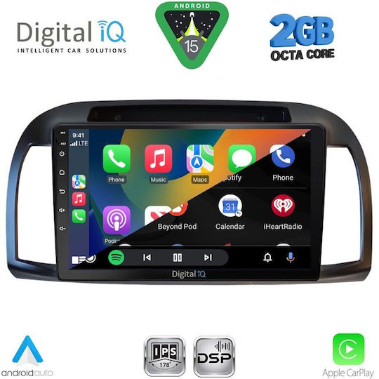 Digital IQ Car Audio System for Nissan Micra 2002-2010 (Bluetooth/USB/WiFi/GPS/Apple-Carplay/Android-Auto) with Touch Screen 9"