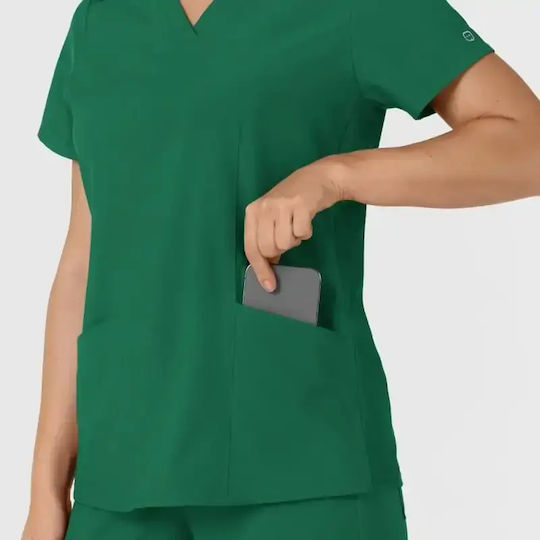 WonderWink Medizinische Bluse Grün