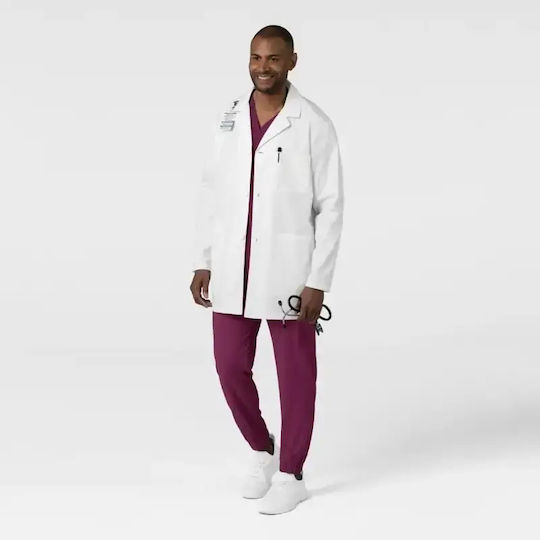 WonderWink Unisex Ιατρική Ρόμπα Λευκή