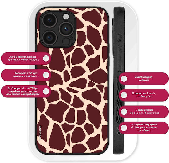 Sonique Animal Print Series Case Vivo Y35 4g Vivo Y22 Vivo Y22s Giraffe 03
