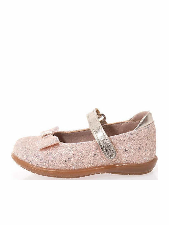 Kids Anatomic Ballerinas with Hoop & Loop Closure Beige