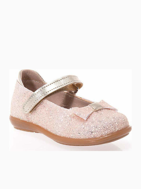 Kids Anatomic Ballerinas with Hoop & Loop Closure Beige