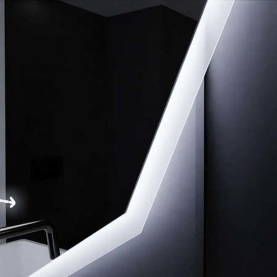 Alista Home Poligon Oglindă de Baie Lumini LED 60x60cm
