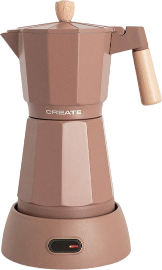 Create Thera Електрическа Мокро кафе 6 Cups 480W Сребрист