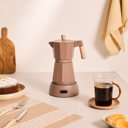 Create Thera Електрическа Мокро кафе 6 Cups 480W Сребрист