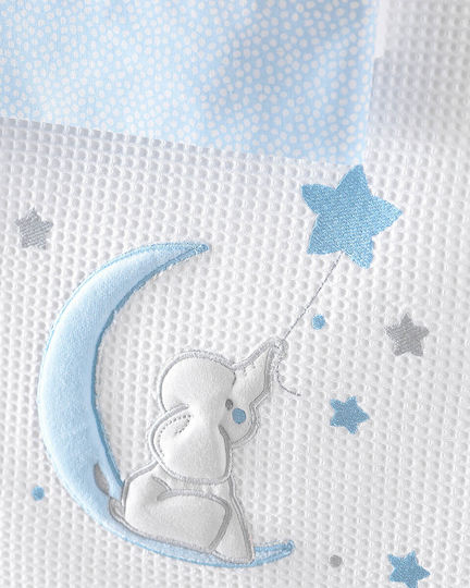 Rythmos Baby Bettlaken Fuzzy Hellblau 100x160cm