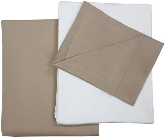 Beboulino Baby Bettlaken Braun 100x180cm